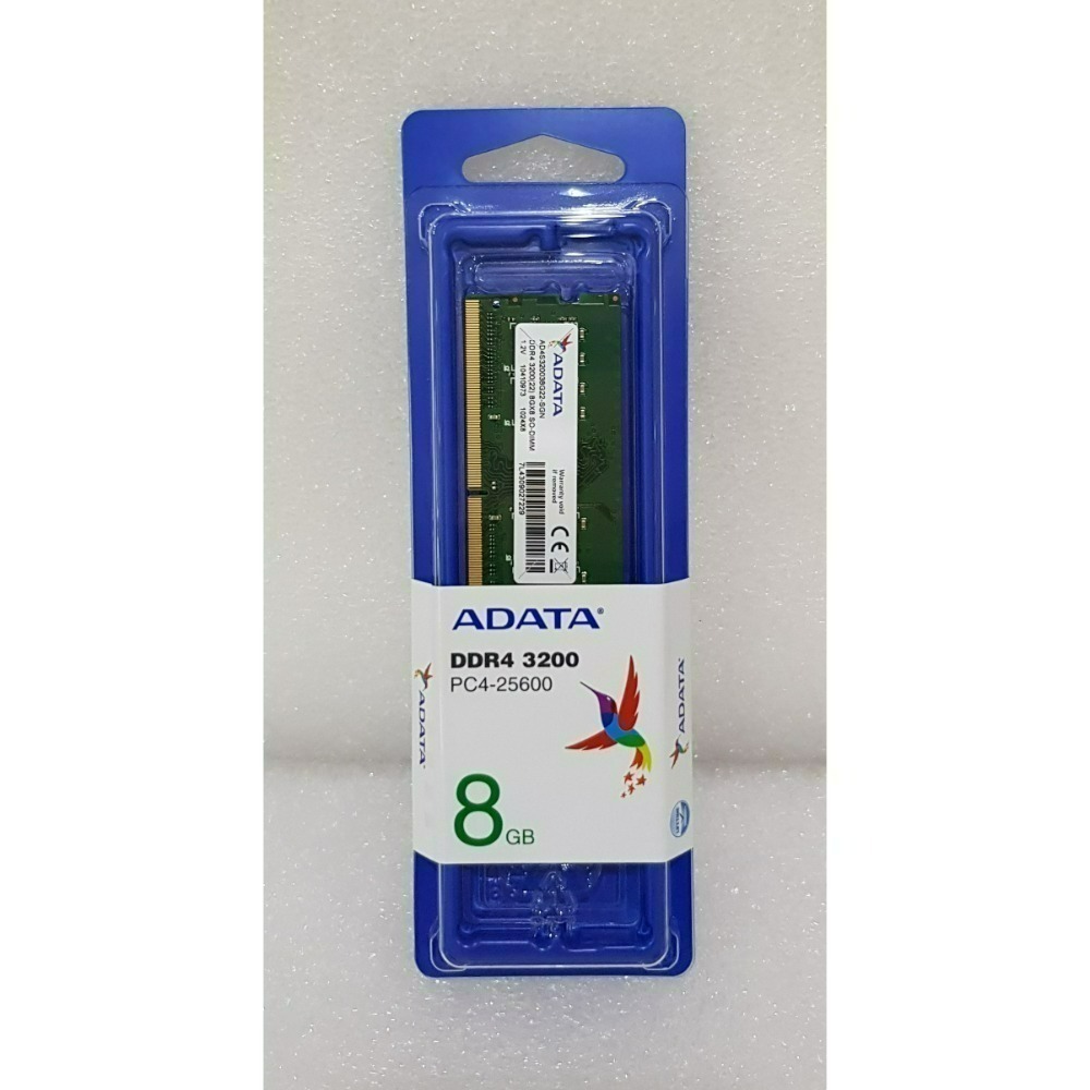 全新 含發票 代理商盒裝 威剛 DDR4 3200 NB 8G 16G 32G RAM 新製程 筆電用 記憶體-規格圖1