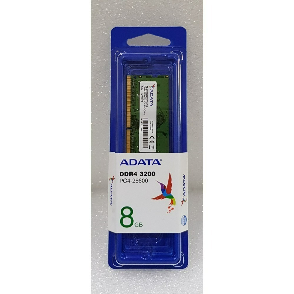 全新 含發票 代理商盒裝 威剛 DDR4 3200 NB 8G 16G 32G RAM 新製程 筆電用 記憶體-規格圖1