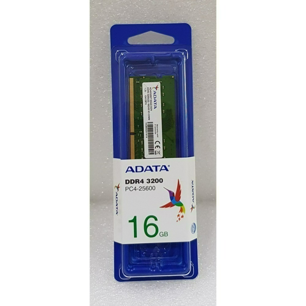全新 含發票 代理商盒裝 威剛 DDR4 3200 NB 8G 16G 32G RAM 新製程 筆電用 記憶體-規格圖1