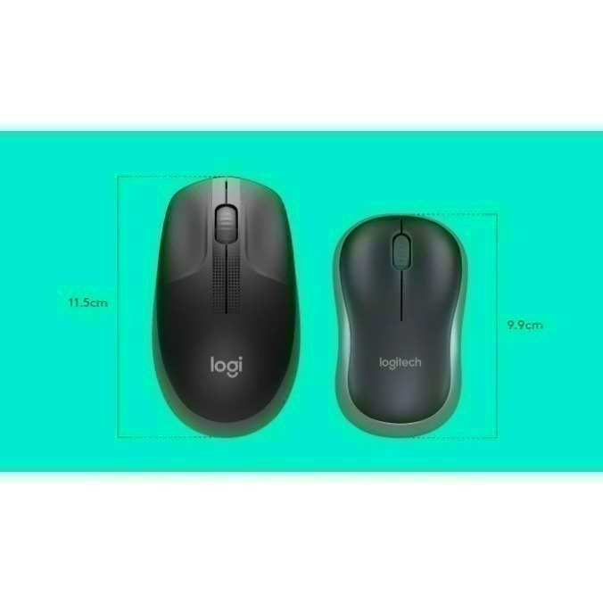 全新含發票 盒裝 LOGITECH 羅技 M186 M190 黑色灰邊 無線滑鼠 電腦滑鼠 三年保固-細節圖4