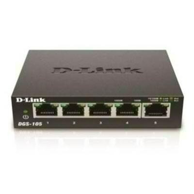 全新 含發票 D-Link 友訊 DGS-105 5埠 Gigabit HUB 金屬外殼 桌上型乙太網路交換器-細節圖2