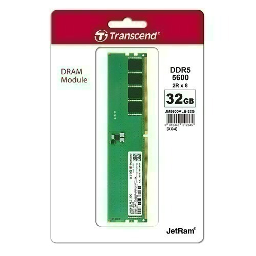 全新 現貨 含發票 創見 JetRam PC 16G 32G DDR5 5600 桌機記憶體 RAM-規格圖2