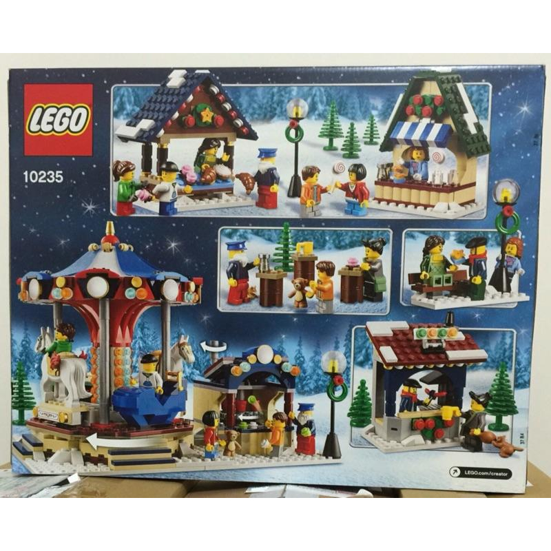 <歐鼠大聯盟>Lego 樂高 10235 Winter Village Market 冬季市集 全新未拆 限郵寄-細節圖2