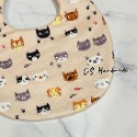 貓咪圍兜 圓兜 三角兜 手帕夾 韓布-規格圖2