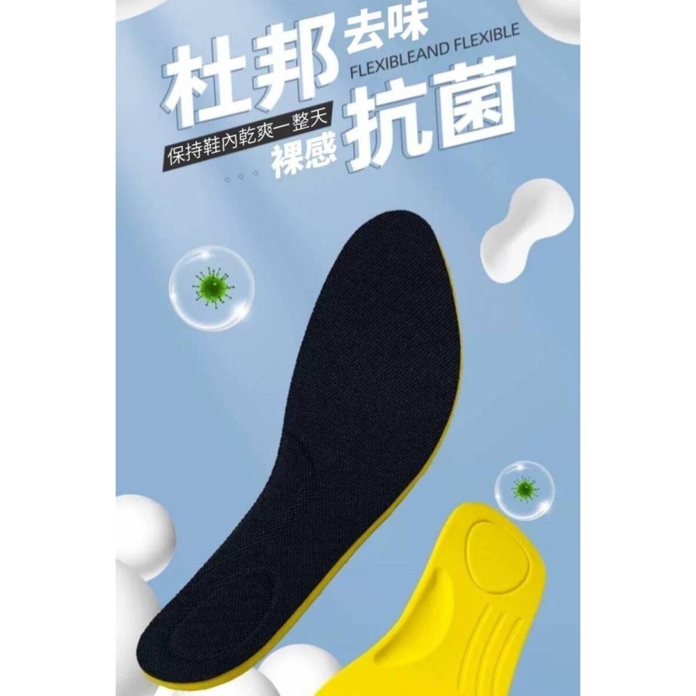 極度柔軟 防臭減壓彈力鞋墊 久站不痛 整天不臭-細節圖2