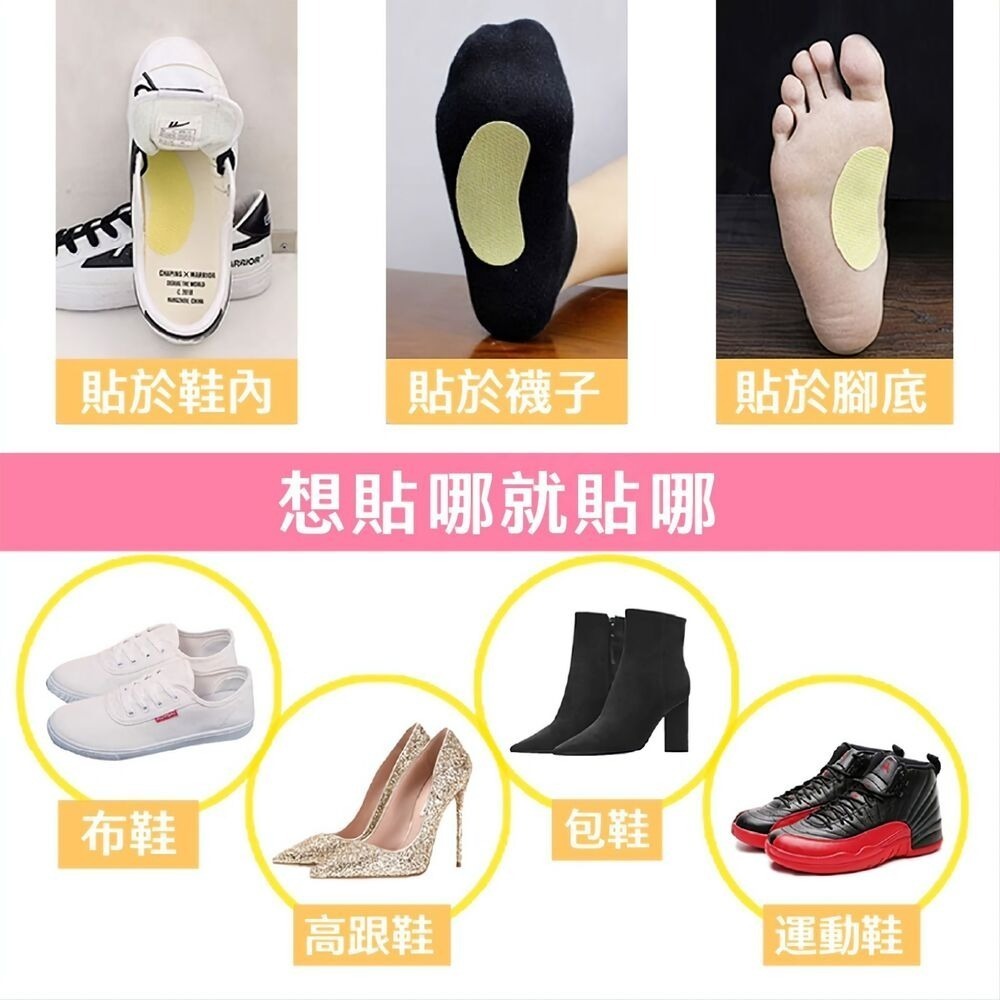 檸檬黃鞋襪除臭貼 7天解除尷尬瞬間 10入-細節圖9