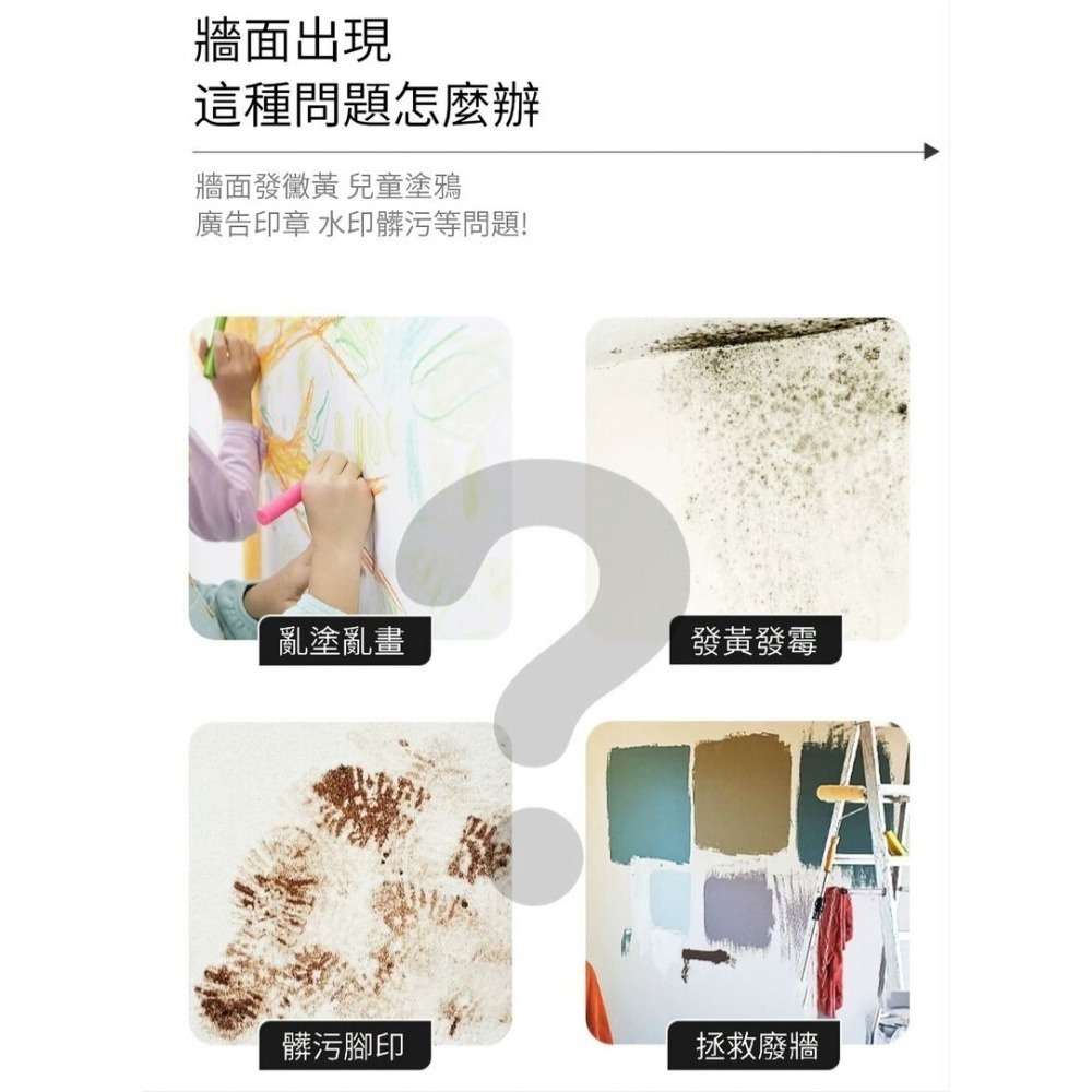 【牆比牙還白】彈匣式白牆修補漆500g 加贈大面積修補滾刷-細節圖3