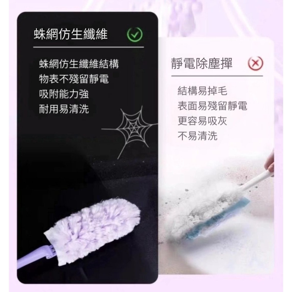 【DUST】仿生吸附魔法除塵撣 除塵清潔 靜電吸附-細節圖5
