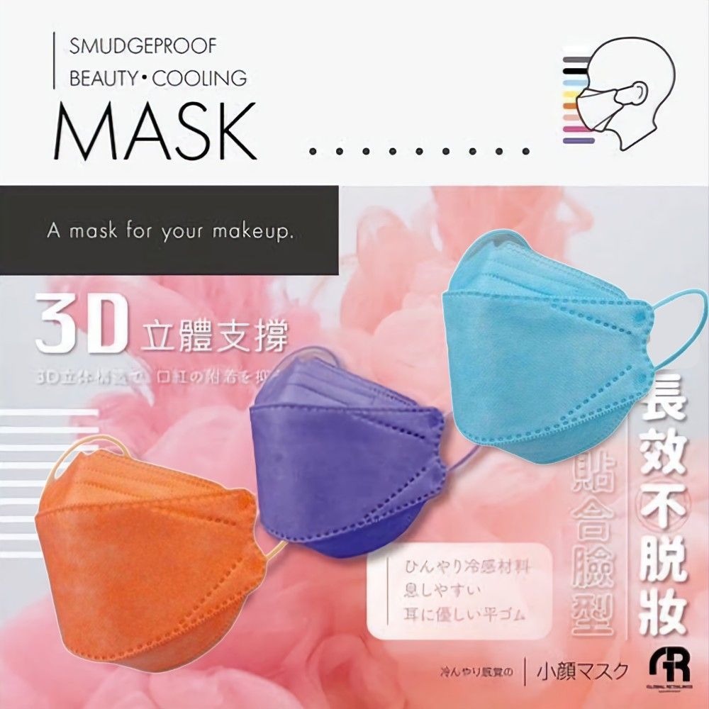 【COZY KF94】日本美搭款 涼感透氣立體防護口罩 10入/盒 (非醫療)-細節圖4