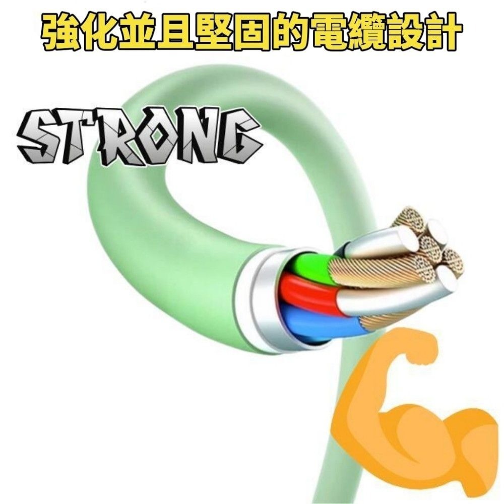 【快感知】液態混色三合一充電線 提速99% 線頭加固 快充不燙-細節圖2