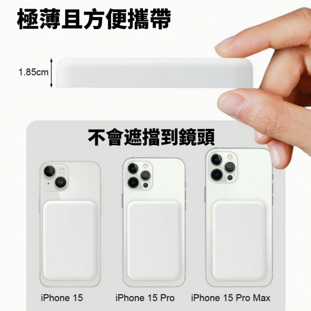 【蘋果專用】磁吸無線行動電源 蘋果手機 iPhone13 iPhone14 14pro iPhone15 16-細節圖7