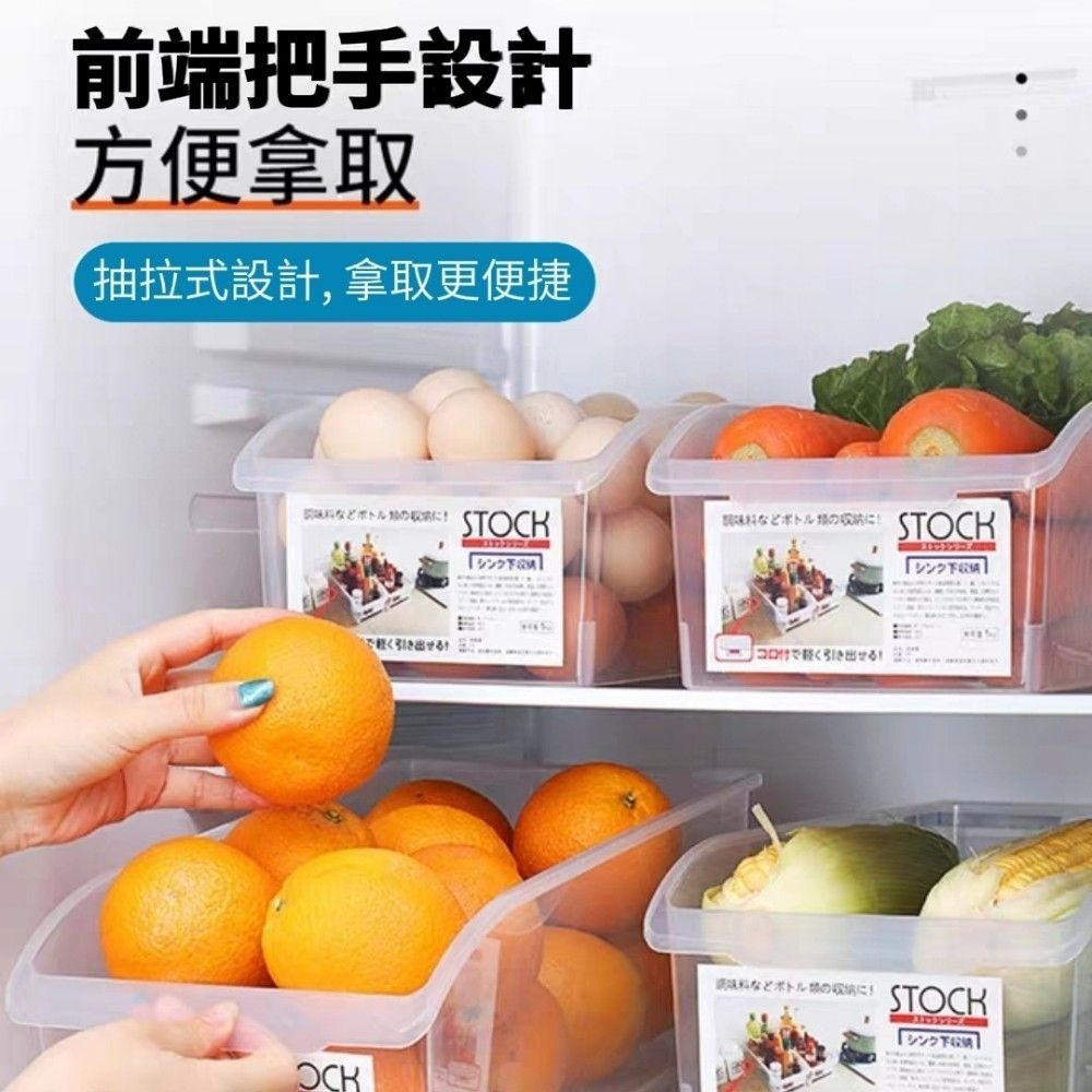 【秩序生活】透明堆疊冰箱收納盒 食品級PP 堆疊收納 廚房冰箱-細節圖2