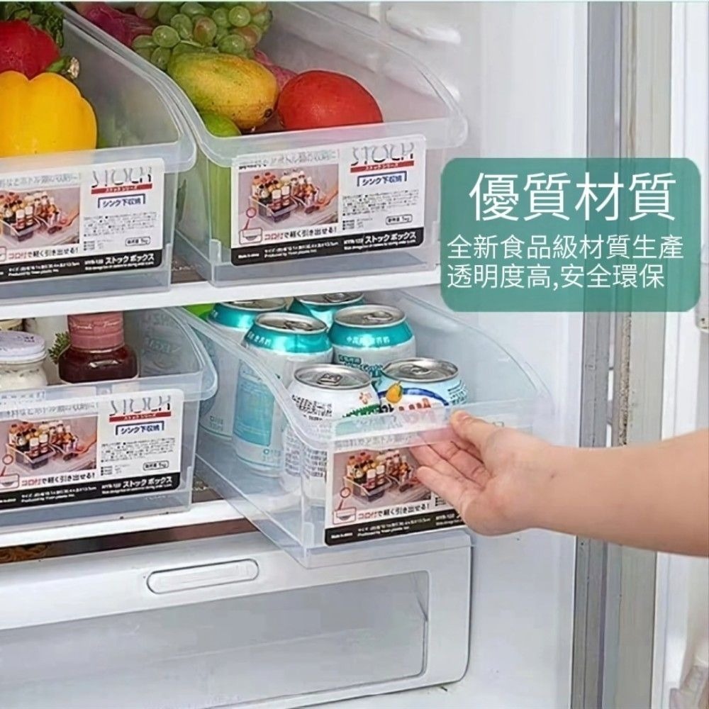 【秩序生活】透明堆疊冰箱收納盒 食品級PP 堆疊收納 廚房冰箱-細節圖4