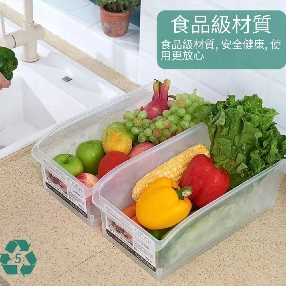 【秩序生活】透明堆疊冰箱收納盒 食品級PP 堆疊收納 廚房冰箱-細節圖6