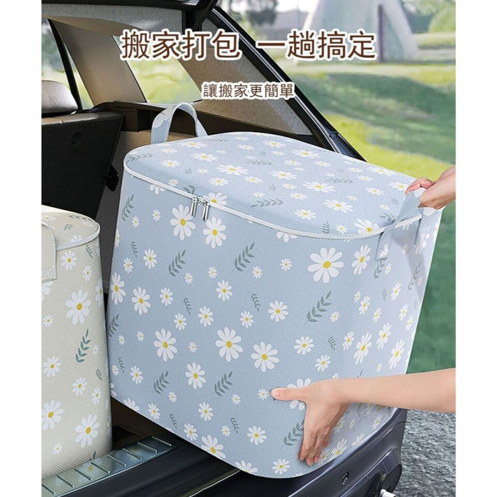 【花漾系】日式花漾衣物收納袋100L 收納袋 洗衣籃 收納籃-細節圖7