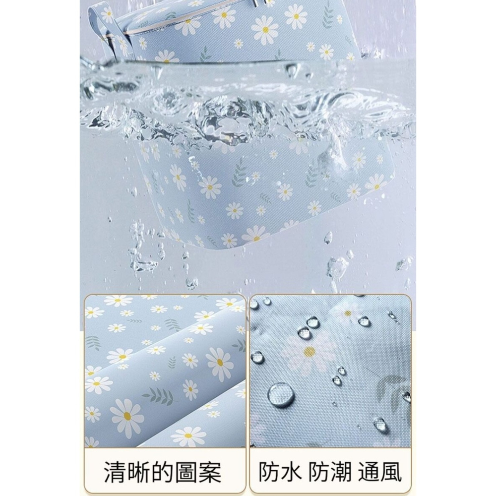 【花漾系】日式花漾衣物收納袋100L 收納袋 洗衣籃 收納籃-細節圖10