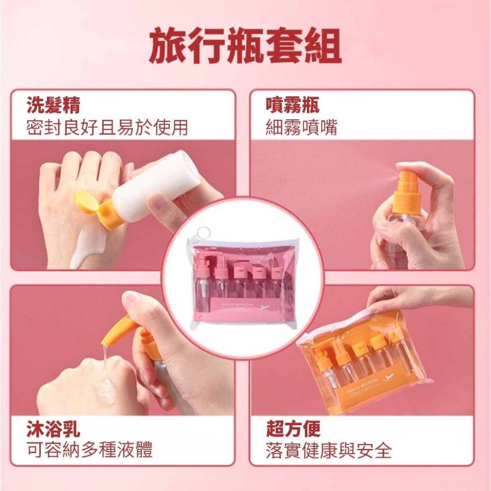 【衛生控】旅行分裝8件組 帶自己的沐浴洗髮乳最安全-細節圖6