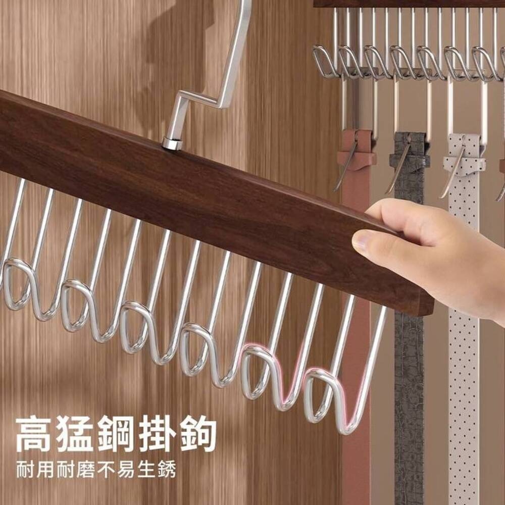 【居享選物】8鉤旋轉掛勾衣架 實木表面材質 20公斤承重 衣櫃衣櫥 收納整理 臥室玄關宿舍-細節圖4