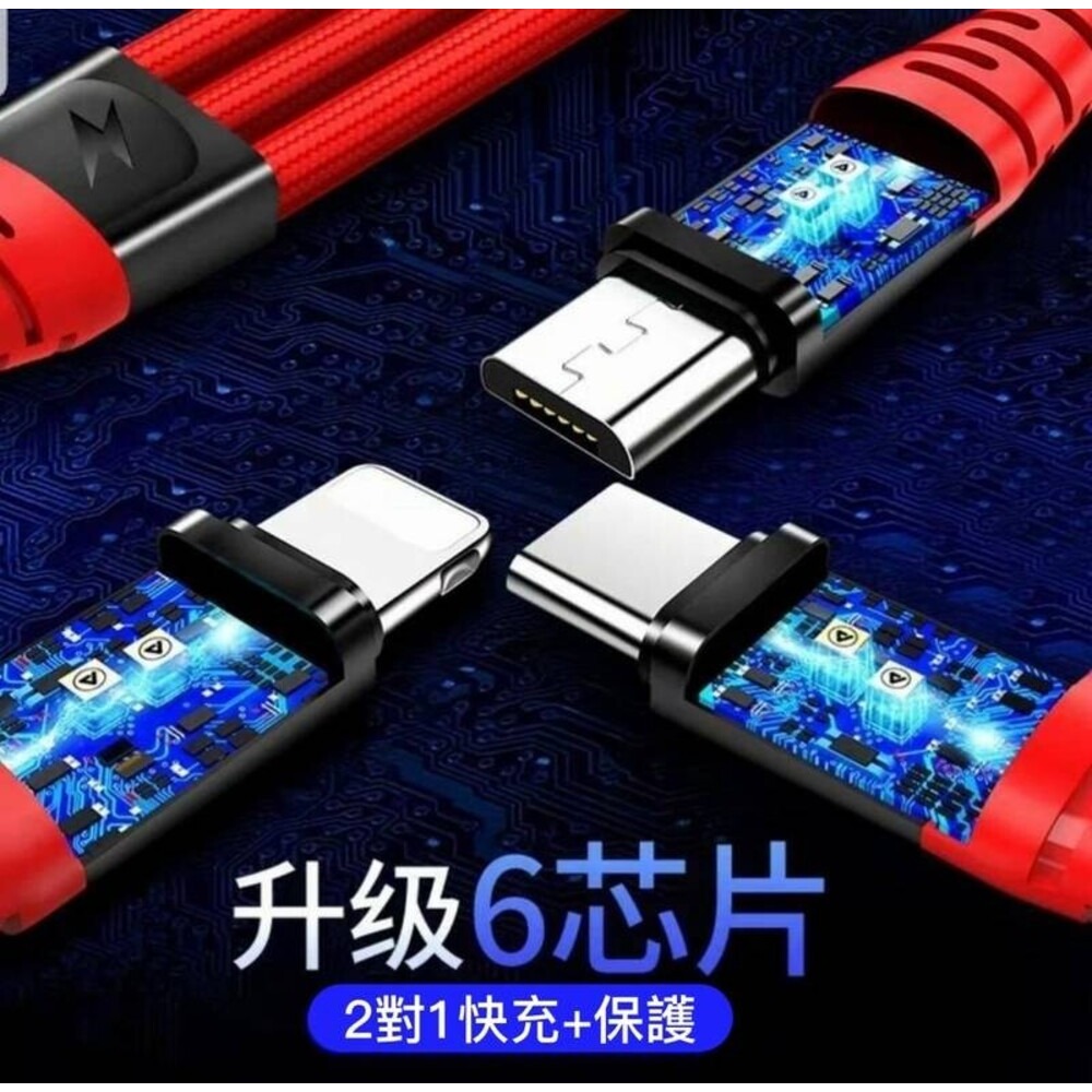 提速99% 三合一耐折編織線 一次充3台的美好你該體驗-細節圖7