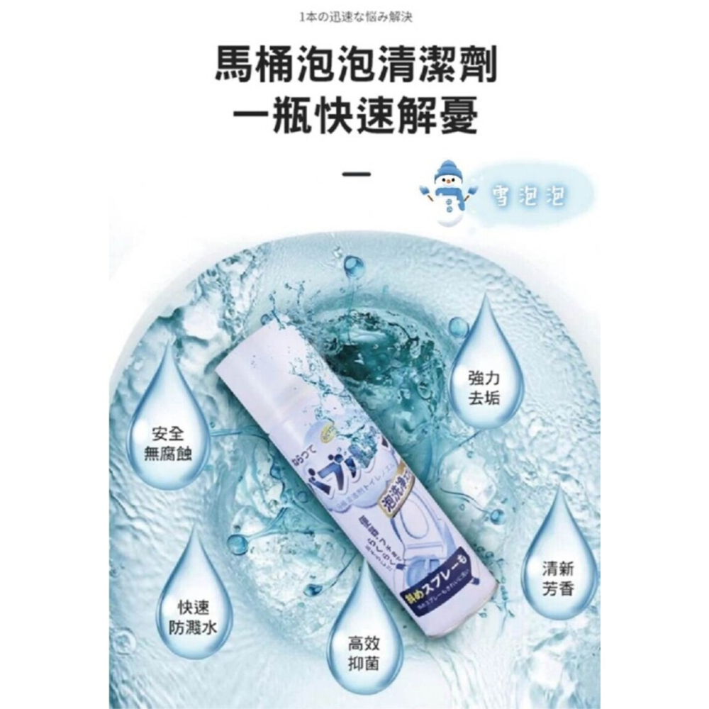 浴室泡泡清潔幕斯 噴水一秒沖洗 500ml大容量-細節圖9