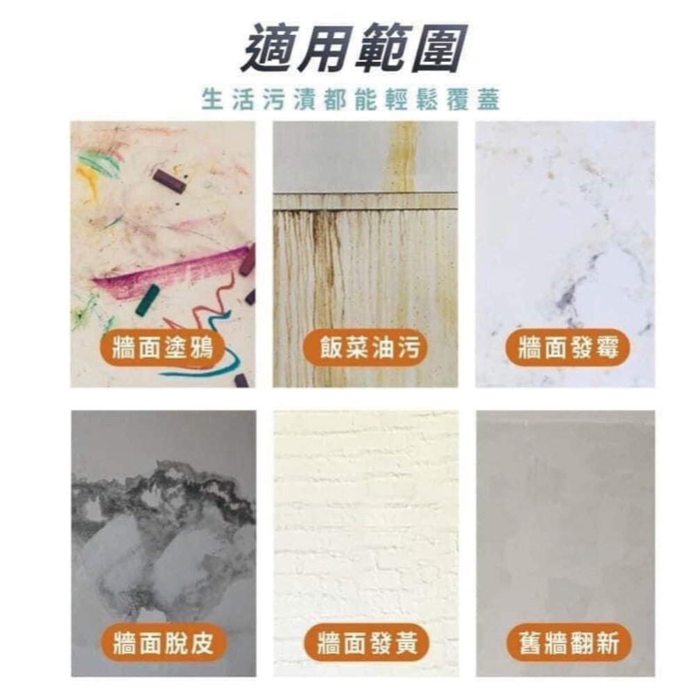一噴即白牆面修補漆 解決牆面發霉 塗鴉 髒汙 小廣告 吸附力強 牆面修補-細節圖5