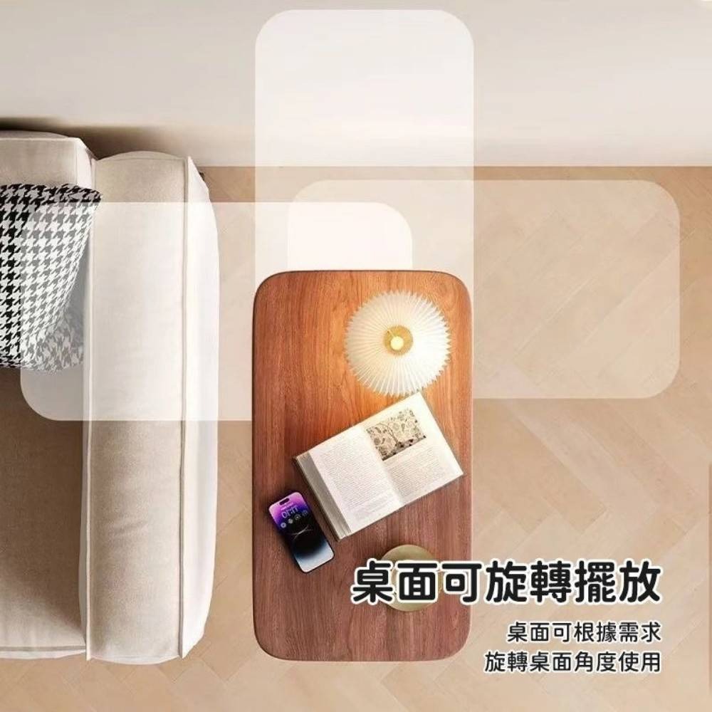 【MOODNEST】C型旋轉升降邊桌/升降茶几 45-80cm調節-細節圖2