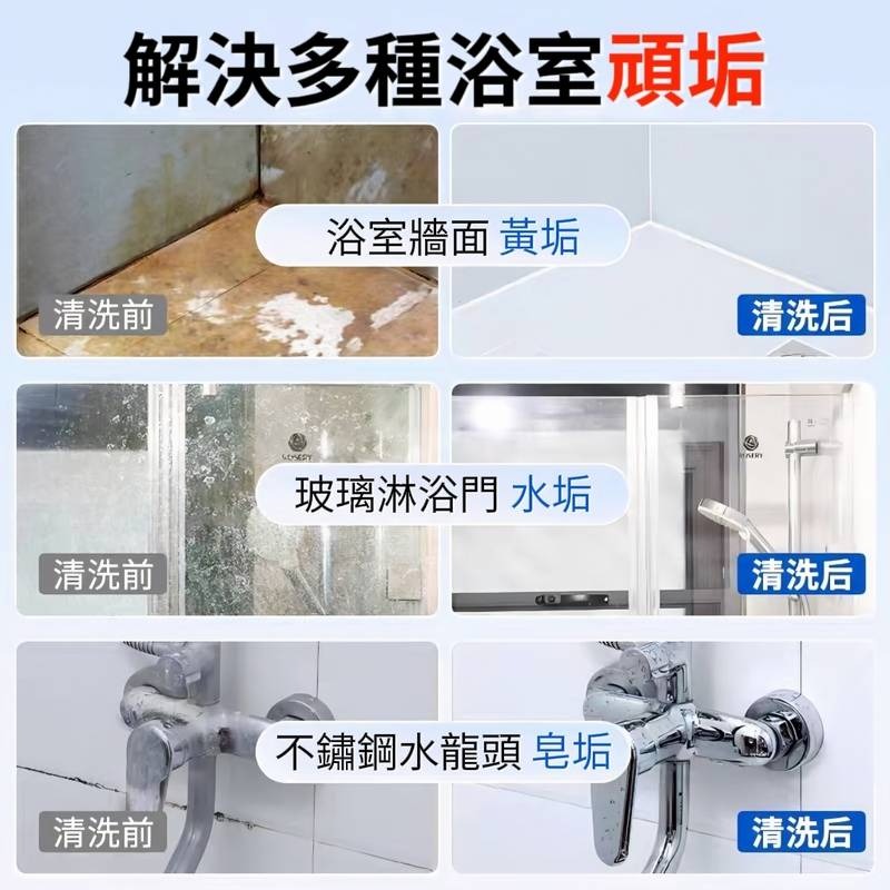 【立管家】雙功能噴頭除垢浴室清潔劑-細節圖8