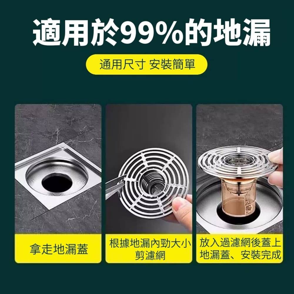 【1秒防堵】磁吸密封防堵防臭地漏芯 過濾排水蓋 口徑32-45mm-細節圖9
