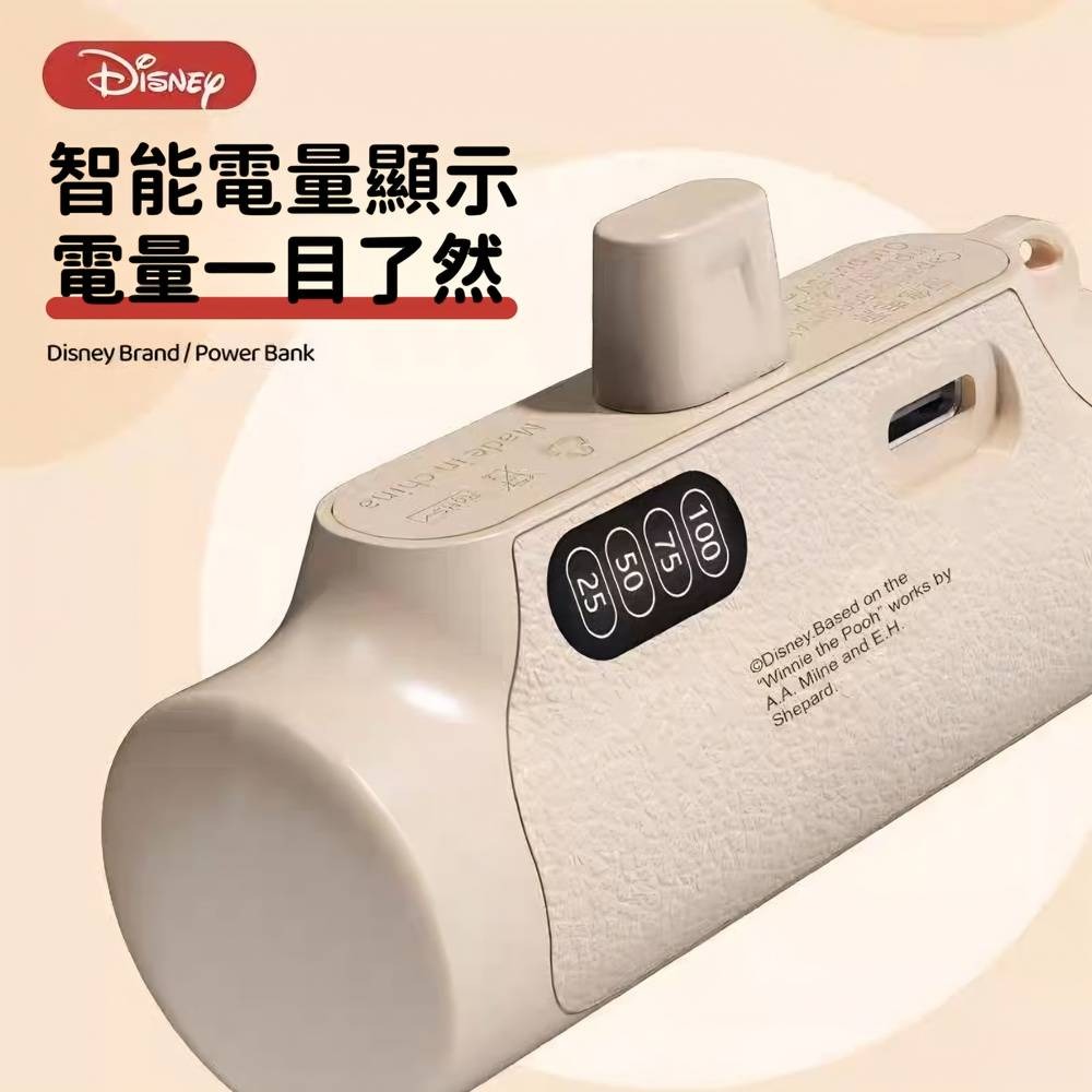 【Disney】直插式膠囊行動電源 5000mAh iPhone type-c-細節圖6