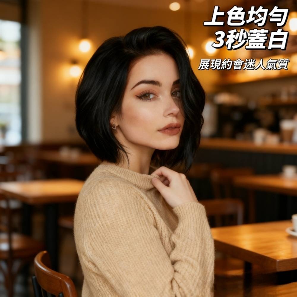 【MEIDIAN美典】國際版一次性染髮棒 護髮 美髮 染髮梳 物理遮白 防水防汗 植物染髮-細節圖5