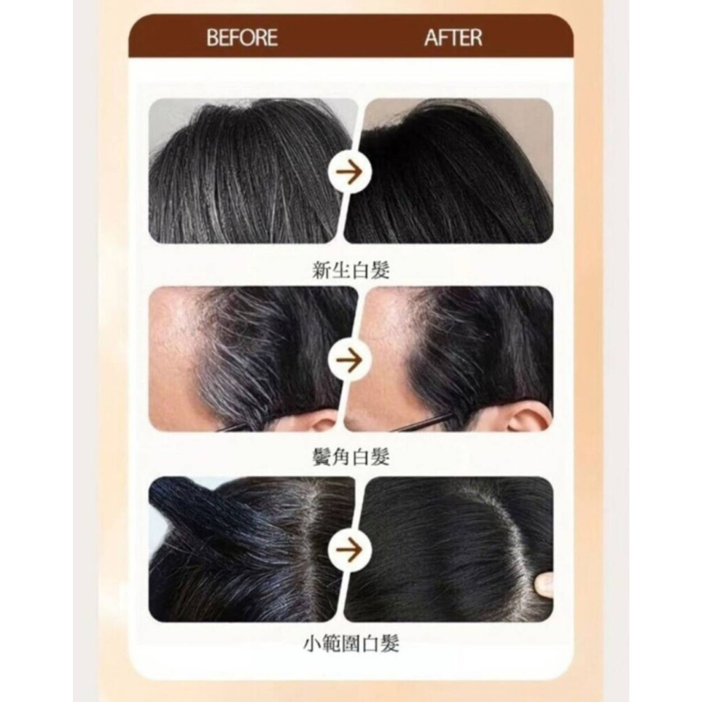 【MEIDIAN美典】國際版一次性染髮棒 護髮 美髮 染髮梳 物理遮白 防水防汗 植物染髮-細節圖9