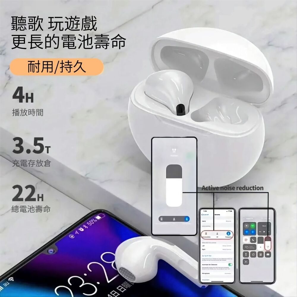 【Soniqo6】無縫連線真無線藍芽耳機 高清通話 通勤運動 高音質立體聲-細節圖3