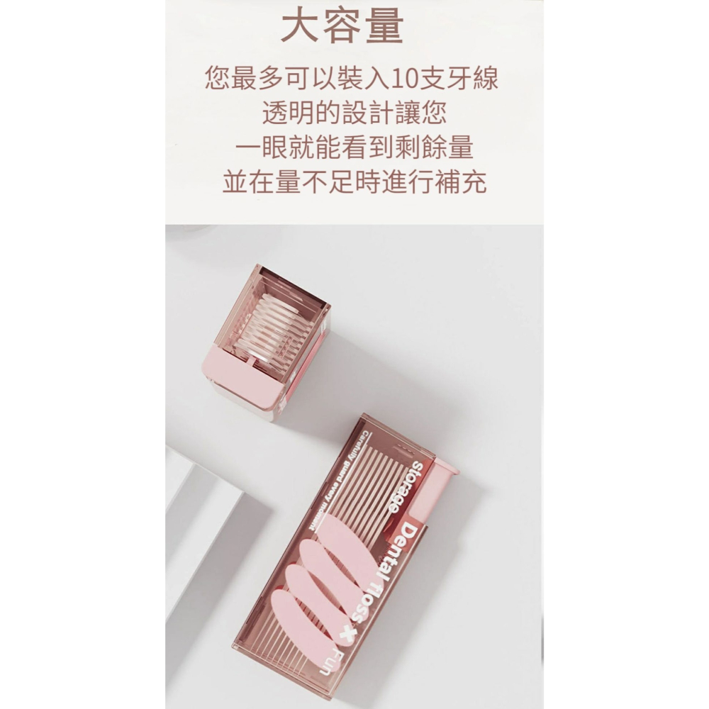 【Flossio】自動出線牙線盒 加贈30支棉柔牙線 自動彈出 口腔清潔-細節圖4