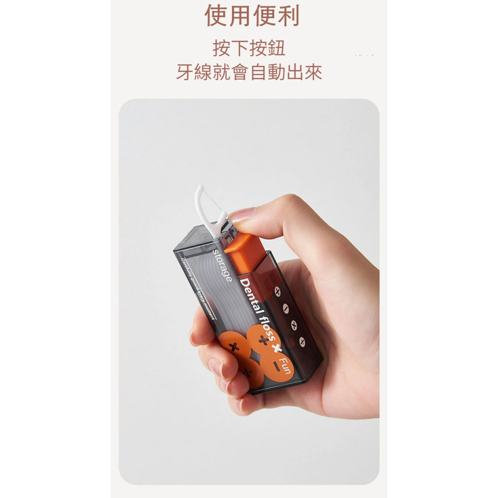 【Flossio】自動出線牙線盒 加贈30支棉柔牙線 自動彈出 口腔清潔-細節圖5
