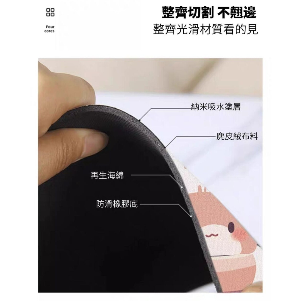 【CMAT】喵喵硅藻泥發泡吸水地墊 浴室門口 寵物防髒墊-細節圖8