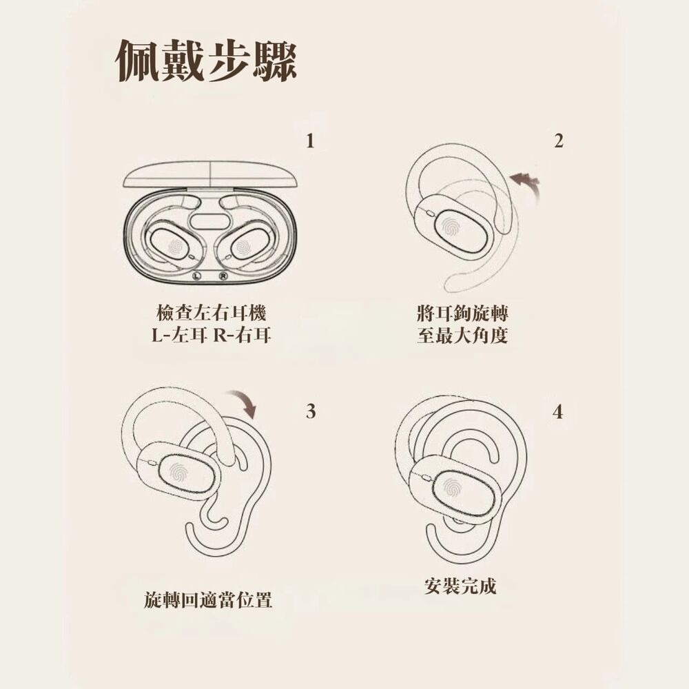 【ENPERAR】開放式藍芽耳機 附贈大容量充電倉 定向傳輸不漏音 可調耳掛式-細節圖10