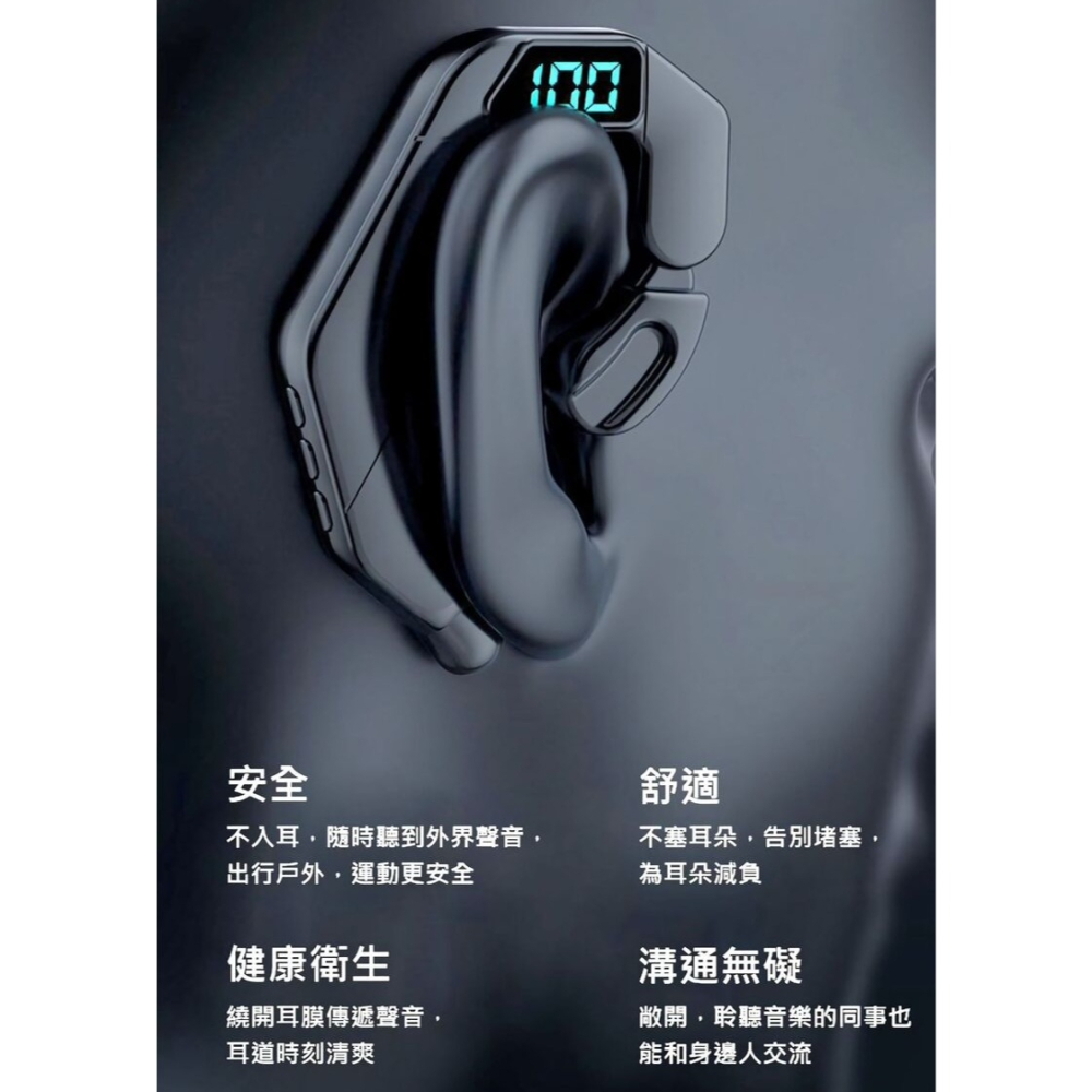 【AVOX】艾沃克斯數顯骨傳導耳掛耳機 藍芽耳機 骨傳導耳機-細節圖7