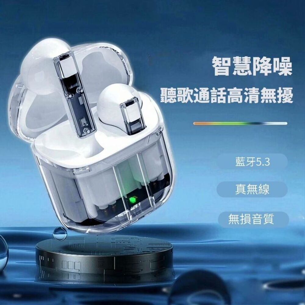 【航行者】科幻太空透明艙 真無線音樂耳機 瞬連不等待-細節圖2