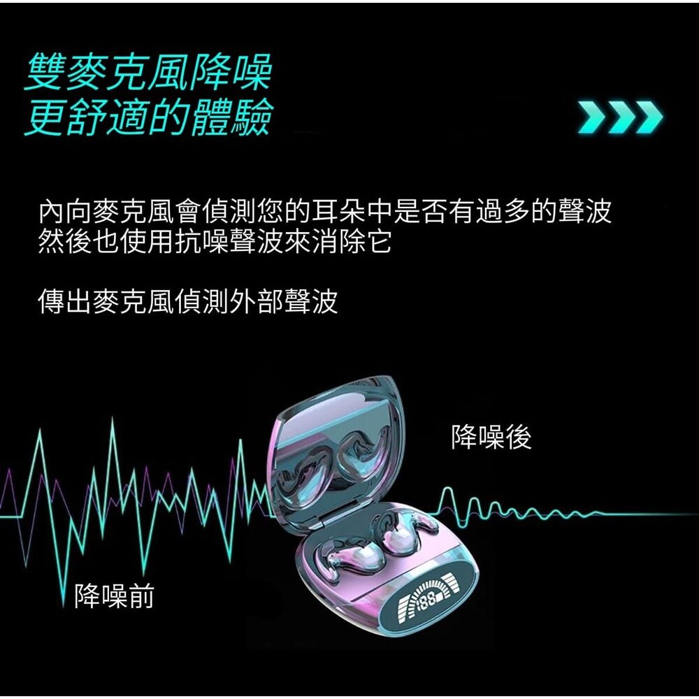 【EARAE】極薄輕版真無線藍芽耳機 加贈流線充電倉 藍芽耳機 睡眠耳機-細節圖4