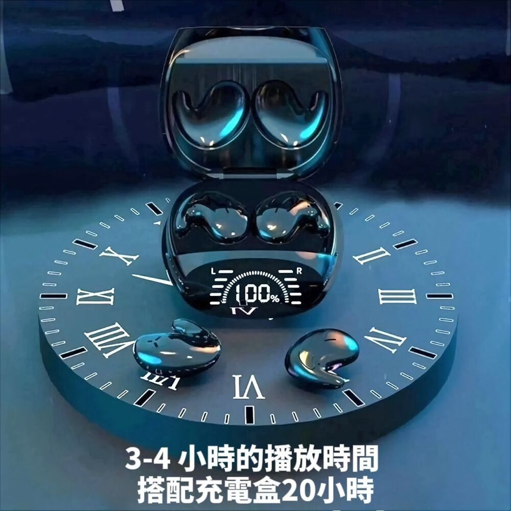 【EARAE】極薄輕版真無線藍芽耳機 加贈流線充電倉 藍芽耳機 睡眠耳機-細節圖10