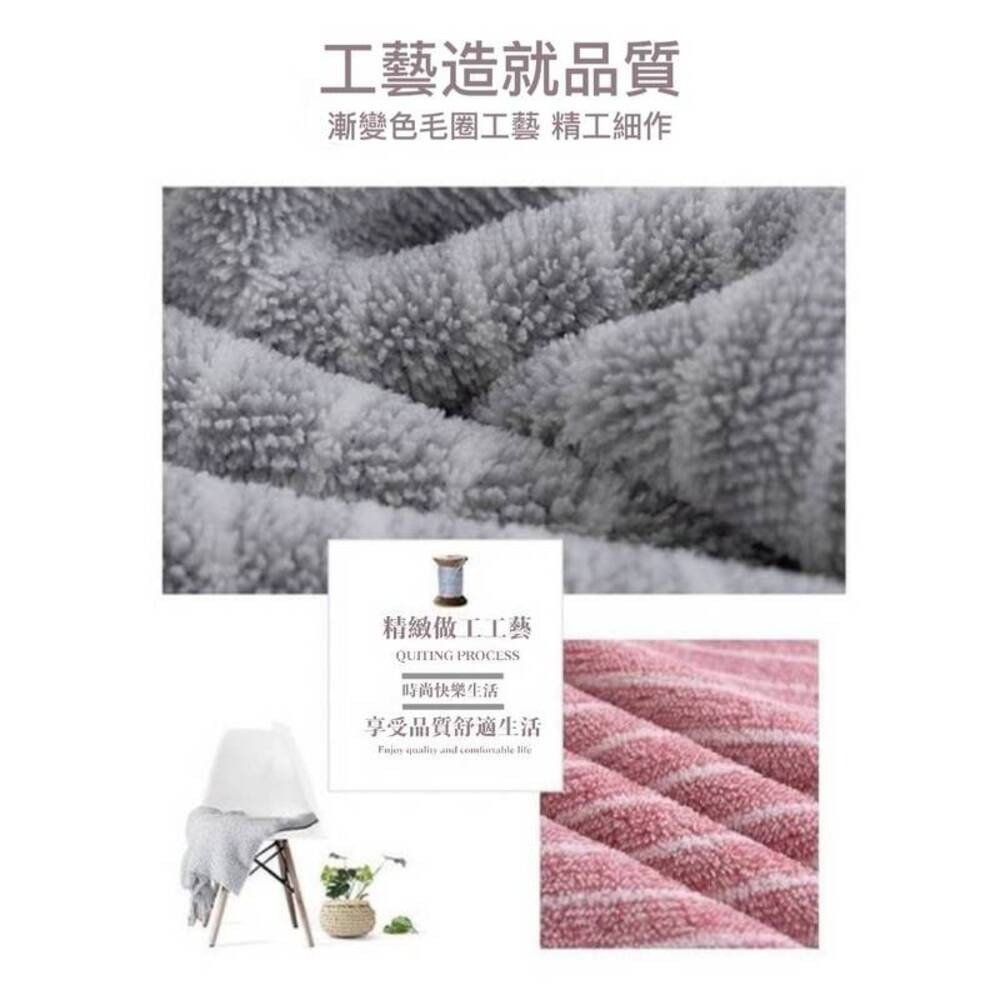 羽毛般溫柔 高密珊瑚絨條紋親膚浴巾 接觸瞬間帶走水珠 一擦秒乾爽-細節圖4