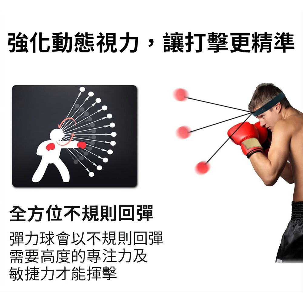 【拳拳到肉】自虐式拳擊訓練球 強化三大肌群 訓練反射神經-細節圖8