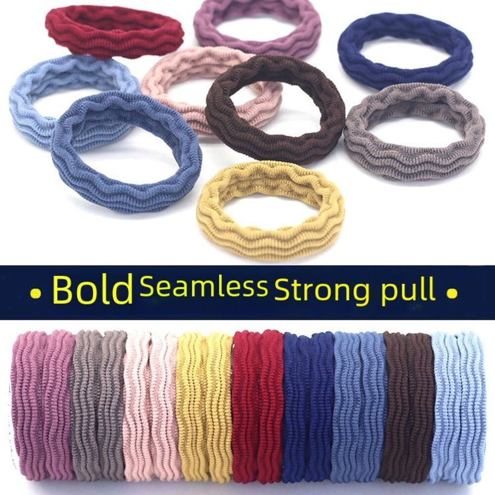 韓式Y2K配色彈力髮圈 加強彈力耐用材質 100入-細節圖7