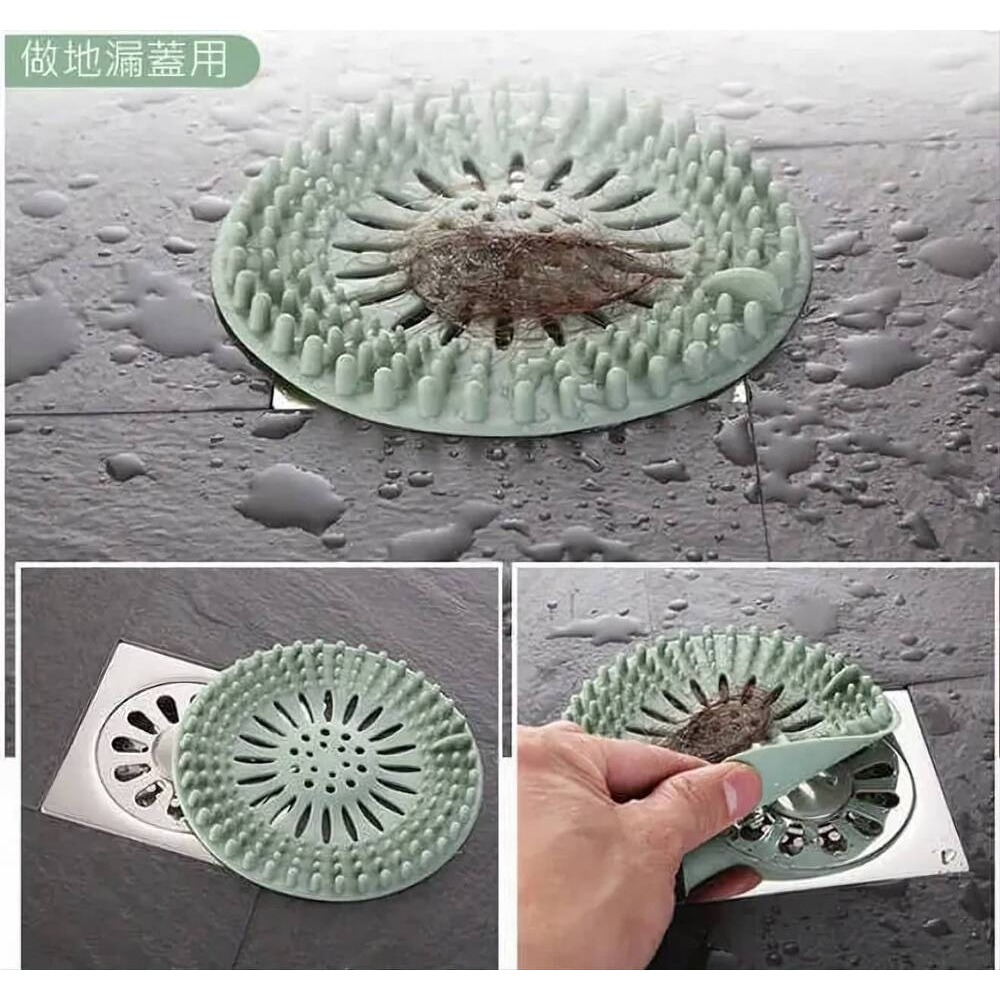 【居清者】矽膠防堵過濾蓋 凸起設計完美攔截毛髮雜物 手把提起雜物秒清 無需再通水管-細節圖9