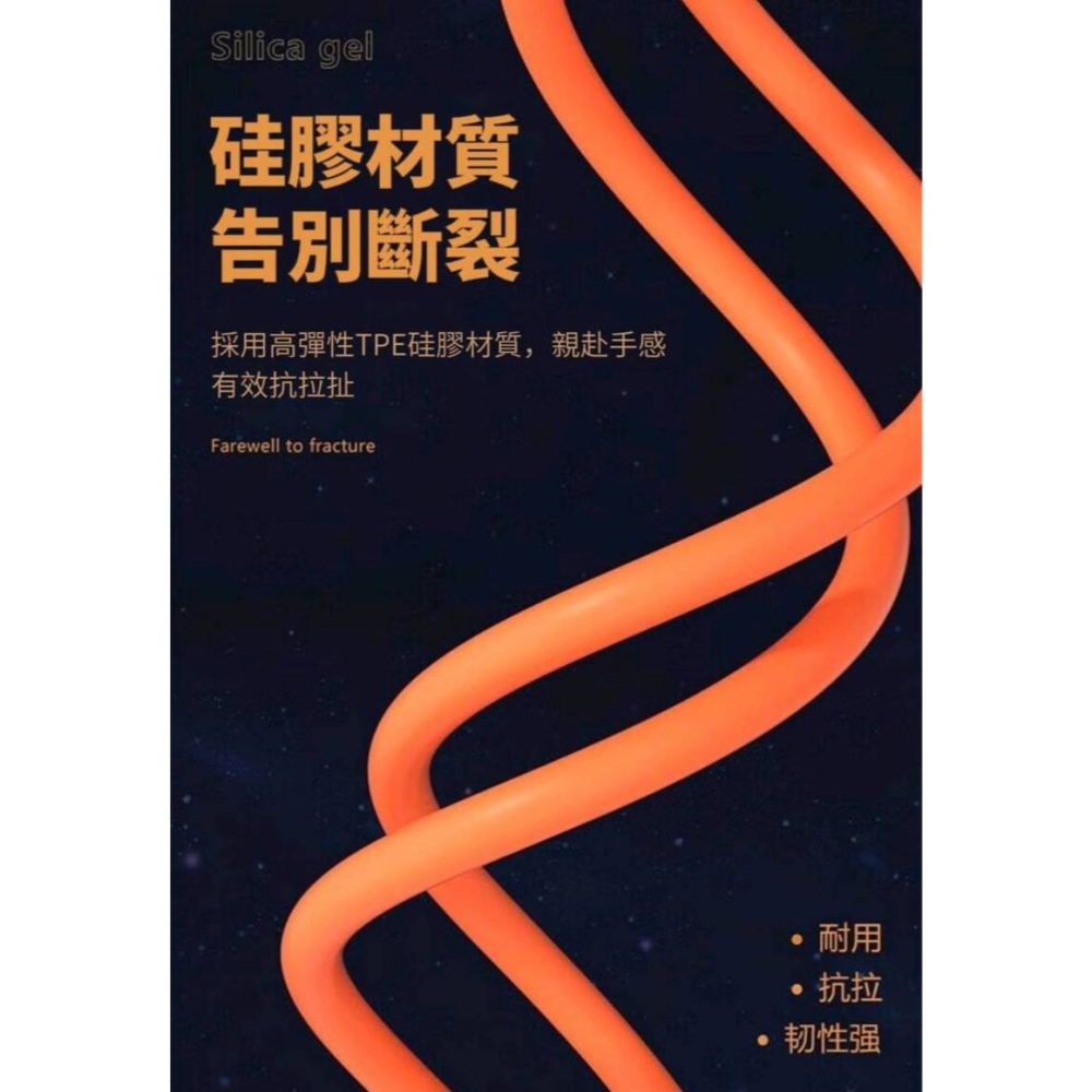 純銅芯超快充三合一充電線-細節圖3