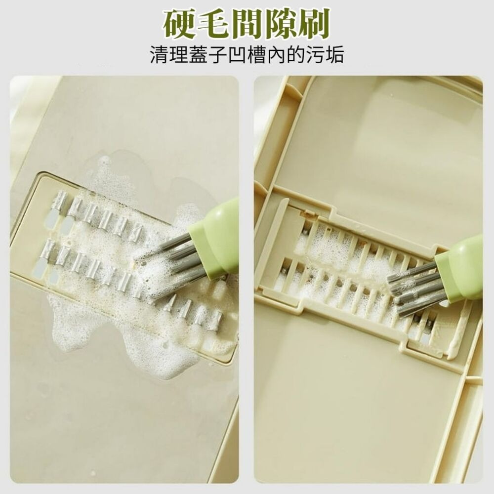 【廚潔夫】四合一多工刀具清潔刷 附贈小刷子磨刀器-細節圖6