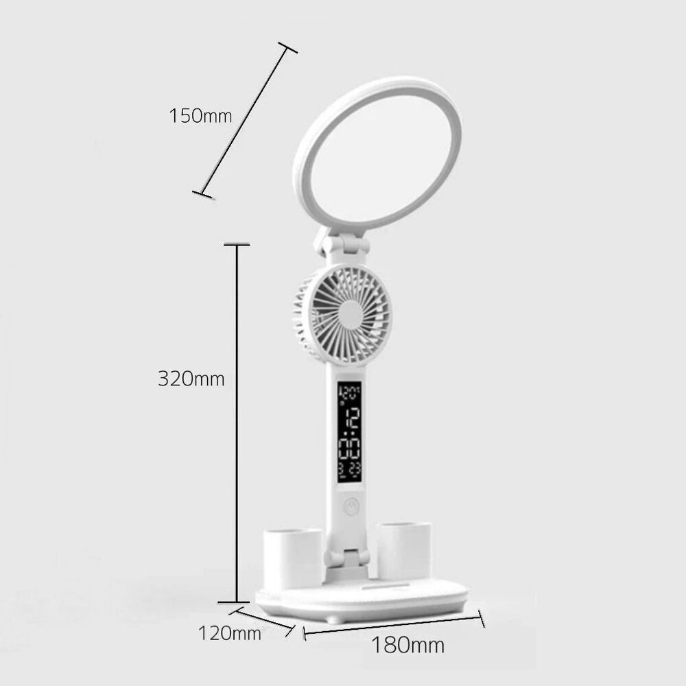 圓盤柔光風扇桌燈 專注護眼科學 學習專用燈-細節圖9