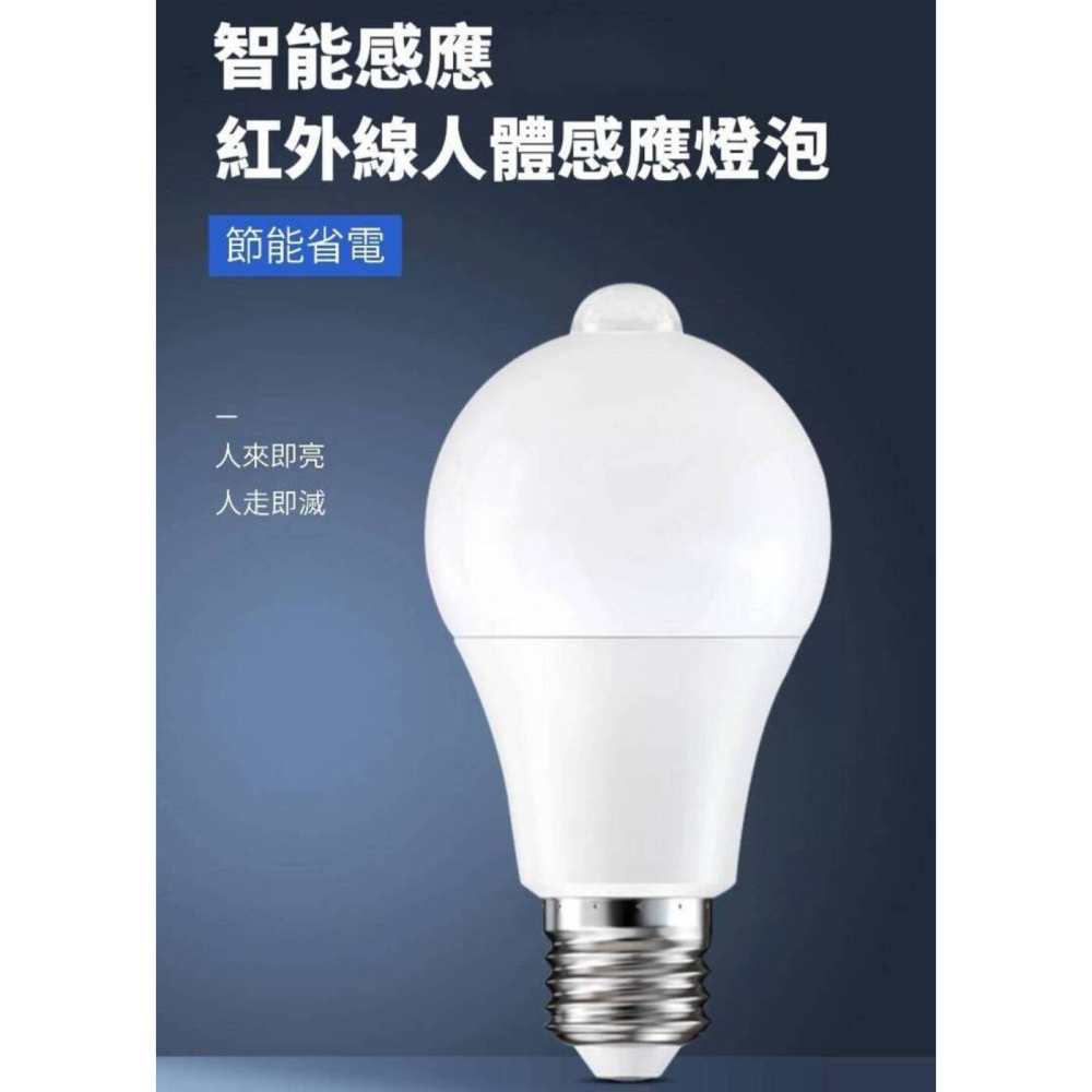 瞬亮智能人體感應燈泡 120度超廣範圍 5公尺感應距離-細節圖3