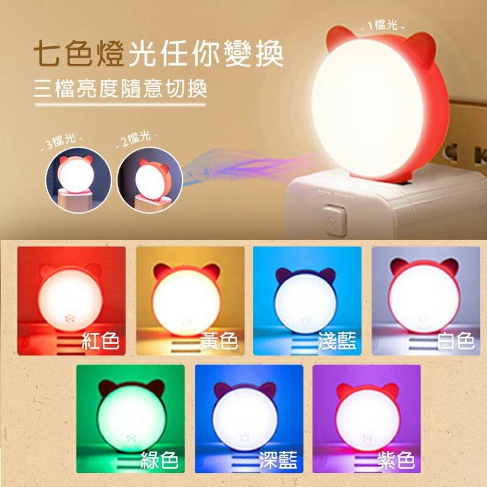 【智能語音 萌貓造型】萌貓可愛語音聲控夜燈 小夜燈 桌面夜燈 房間樓梯間廁所-細節圖5