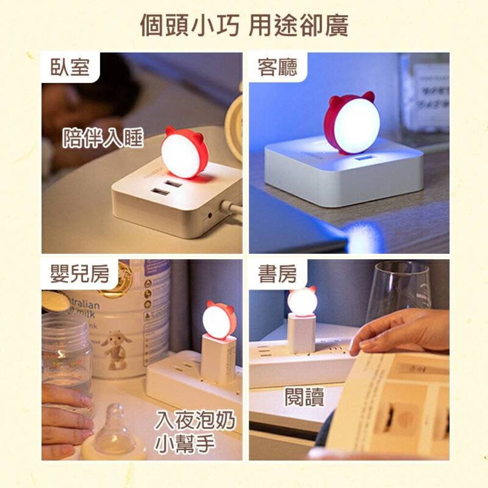 【智能語音 萌貓造型】萌貓可愛語音聲控夜燈 小夜燈 桌面夜燈 房間樓梯間廁所-細節圖7